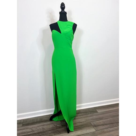 Amanda Uprichard x Revolve Gilda Gown Maxi Dress in Grass Green Small Lined - Picture 1 of 5